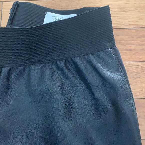 Stella McCartney Darcelle Skin Free Skin Leather Leggings In Black - Picture 3 of 6